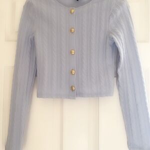 H&M Divided Light Blue Knit Sweater